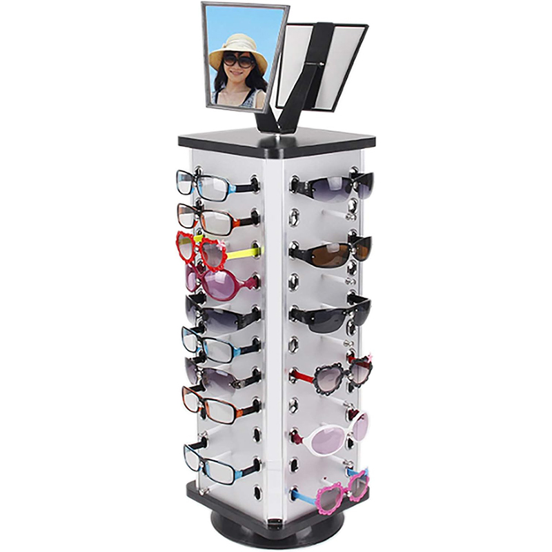 360° Rotating Sunglass Display Rack with Mirror Manufacturers, 360° Rotating Sunglass Display Rack with Mirror Factory, Supply 360° Rotating Sunglass Display Rack with Mirror Retail Solution