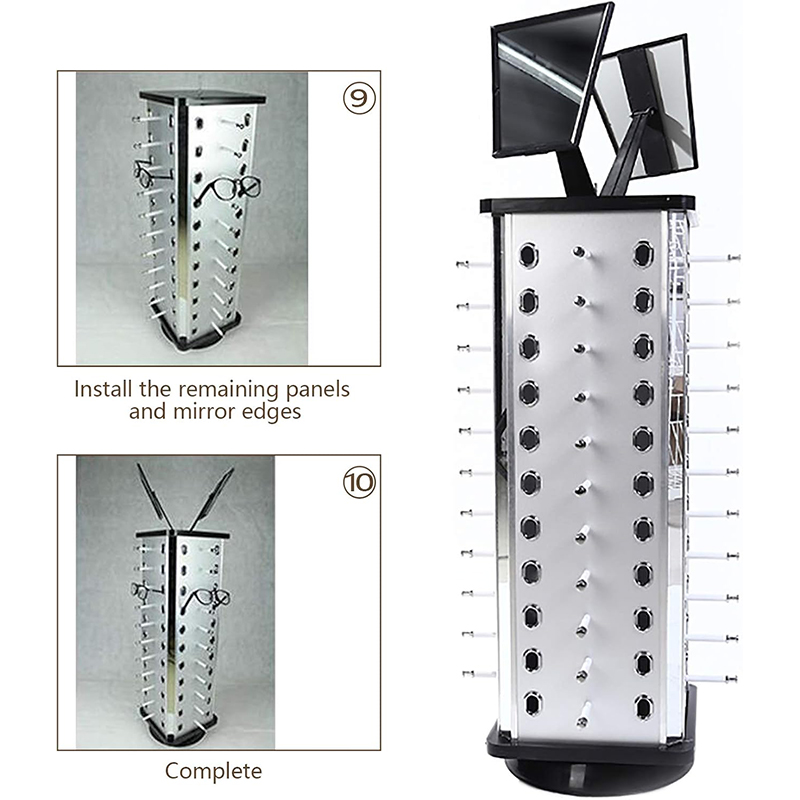 360° Rotating Sunglass Display Rack with Mirror Manufacturers, 360° Rotating Sunglass Display Rack with Mirror Factory, Supply 360° Rotating Sunglass Display Rack with Mirror Retail Solution