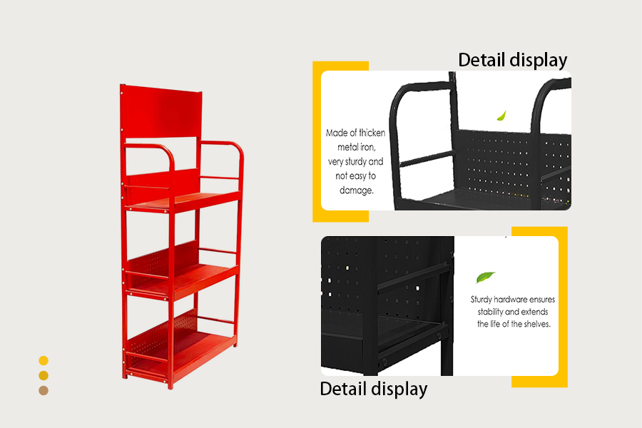 Freestanding 3-Layer Metal Supermarket Shelf Manufacturers, Freestanding 3-Layer Metal Supermarket Shelf Factory, Supply Freestanding 3-Layer Metal Supermarket Shelf Retail Solution