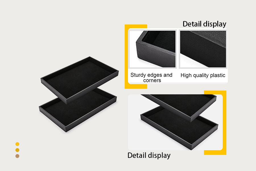 Black Velvet Stackable Jewelry Tray Manufacturers, Black Velvet Stackable Jewelry Tray Factory, Supply Black Velvet Stackable Jewelry Tray Retail Solution