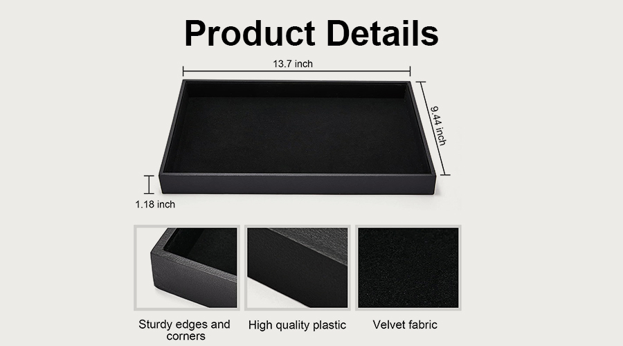 Black Velvet Stackable Jewelry Tray Manufacturers, Black Velvet Stackable Jewelry Tray Factory, Supply Black Velvet Stackable Jewelry Tray Retail Solution