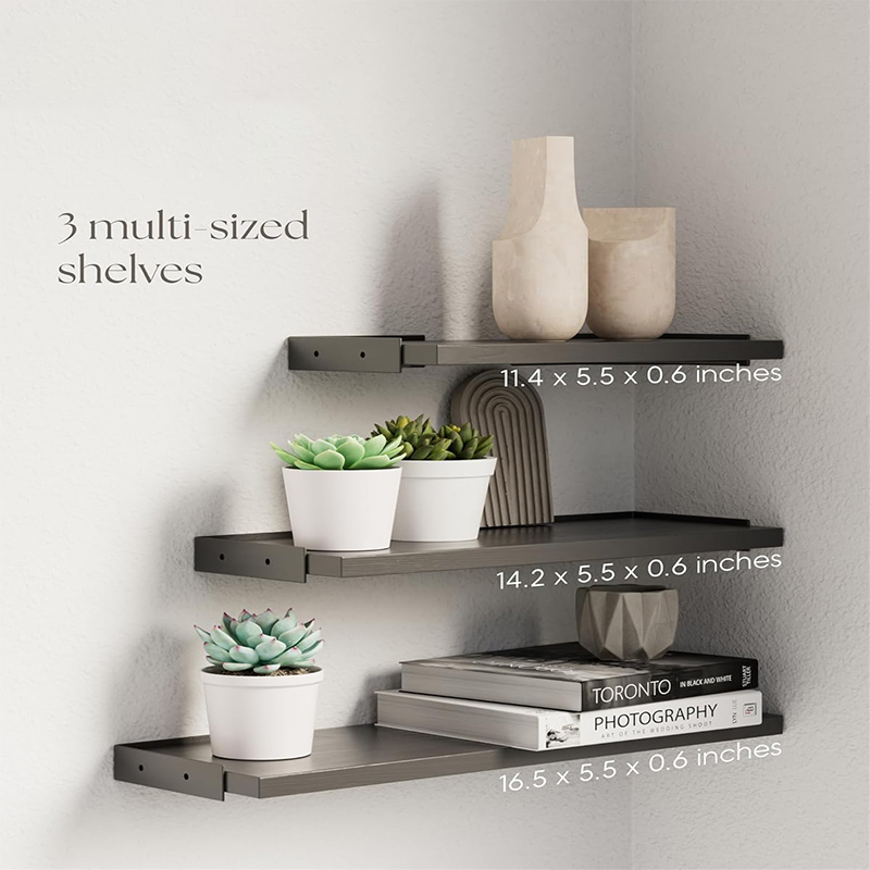 Wooden display shelf