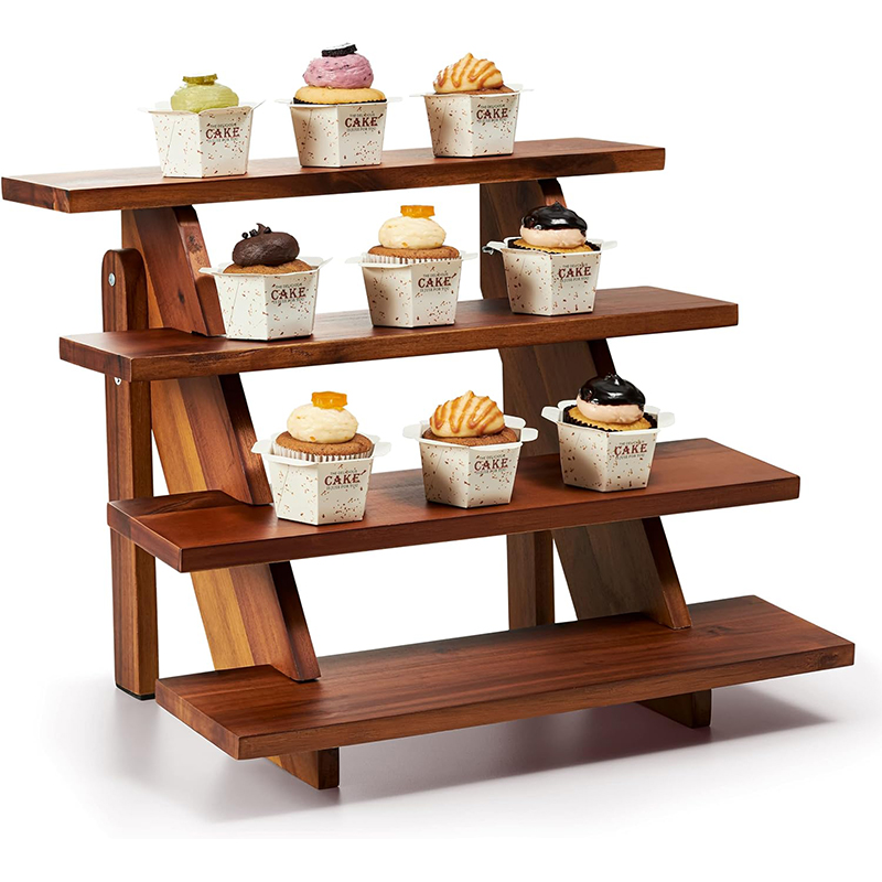 Wooden Cupcake Cookie Display Stand