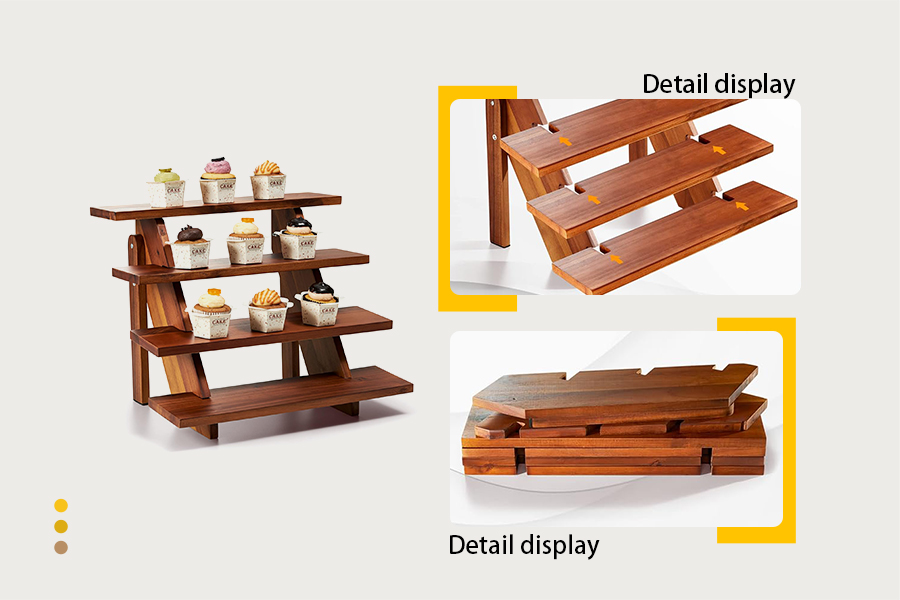 Wooden Cupcake Cookie Display Stand Manufacturers, Wooden Cupcake Cookie Display Stand Factory, Supply Wooden Cupcake Cookie Display Stand Retail Solution