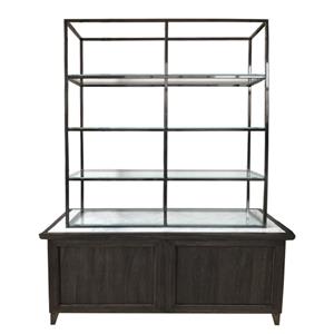 Modern Industrial Glass Display Rack