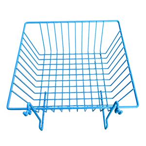 Giỏ lưới nghiêng màu trắng đa năng cho tường lưới và bảng chốt