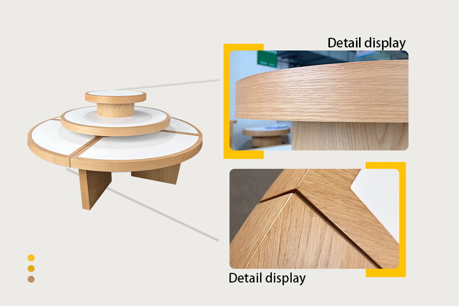 Round display table