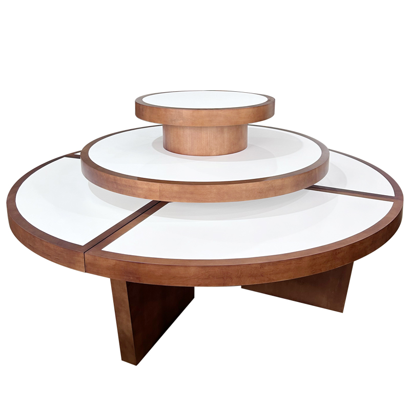 Walnut 3-Tier Display Table Manufacturers, Walnut 3-Tier Display Table Factory, Supply Walnut 3-Tier Display Table Retail Solution