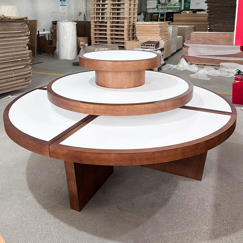 Walnut 3-Tier Display Table Manufacturers, Walnut 3-Tier Display Table Factory, Supply Walnut 3-Tier Display Table Retail Solution