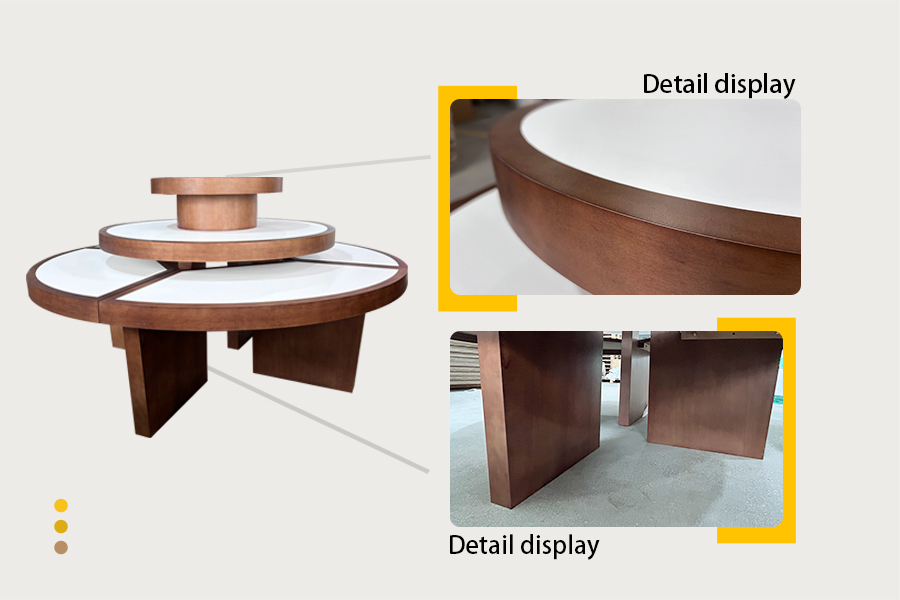 Walnut display table