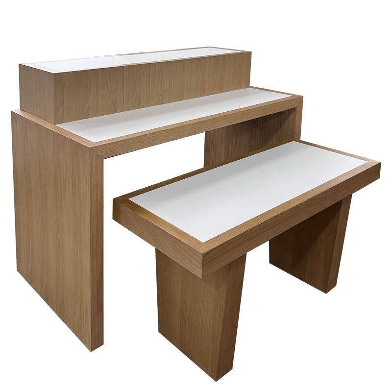 Retail Wooden Tiered Display Table Manufacturers, Retail Wooden Tiered Display Table Factory, Supply Retail Wooden Tiered Display Table Retail Solution
