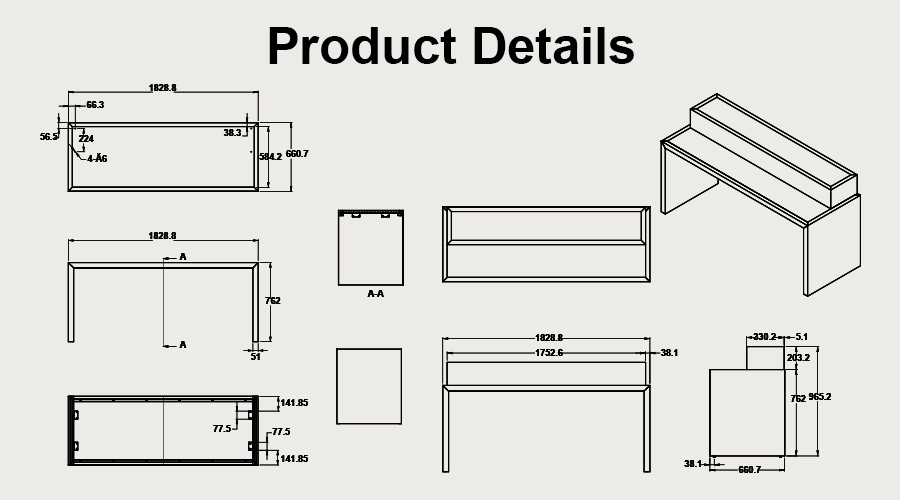 Tiered display table