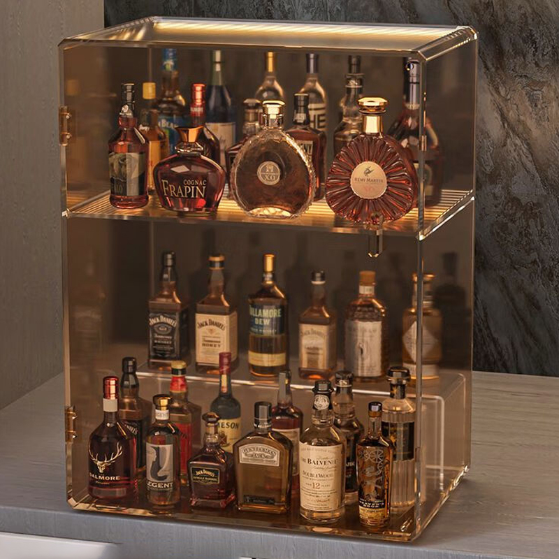Tiered display shelves