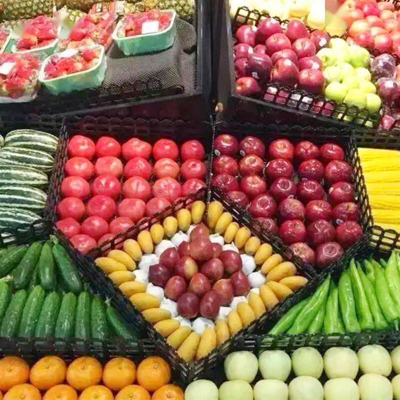 fresh produce displays