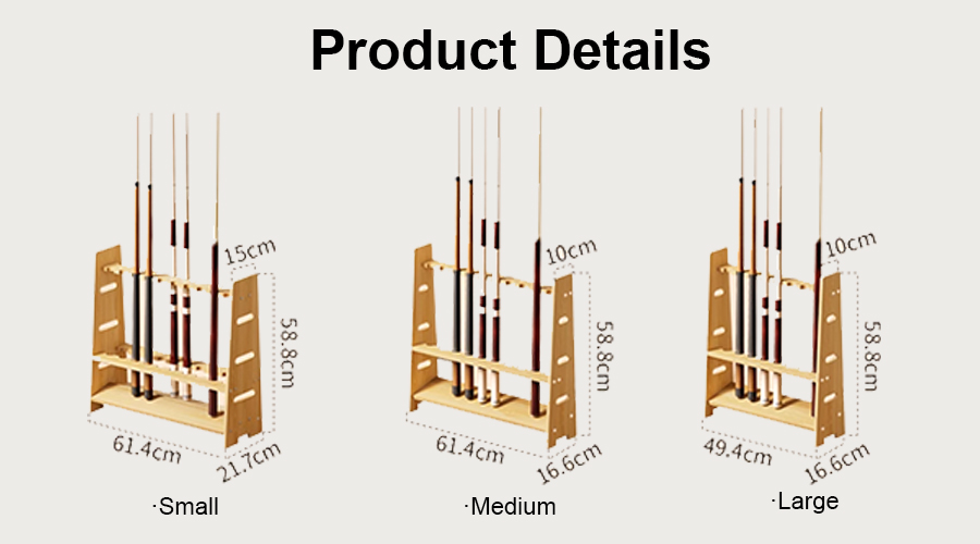 Wooden Pool Cue Rack