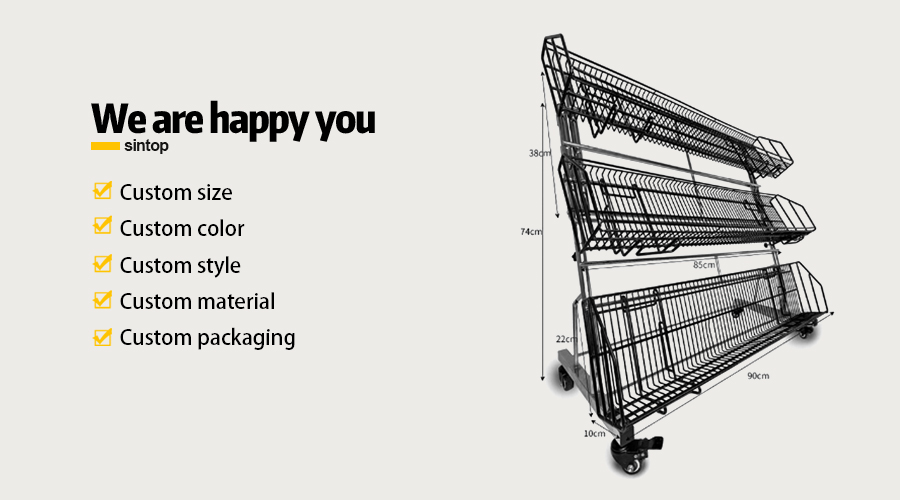 rolling display rack