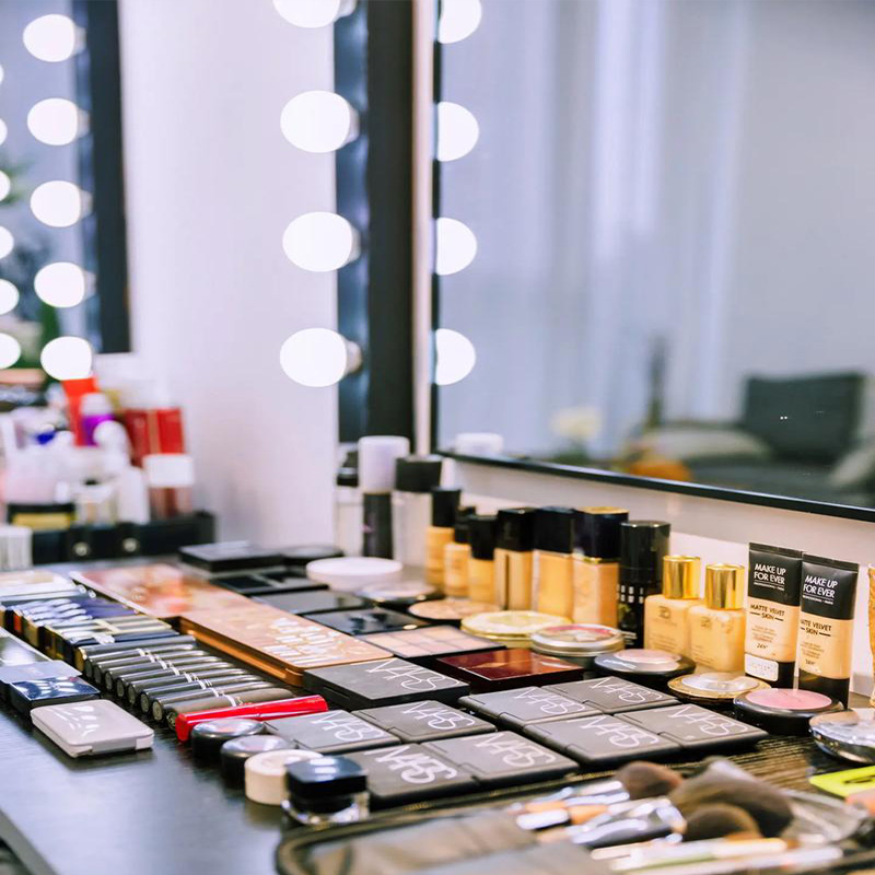 Makeup counter display