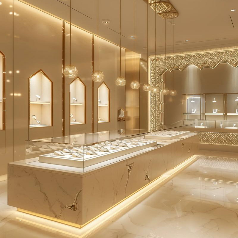 large jewelry display case