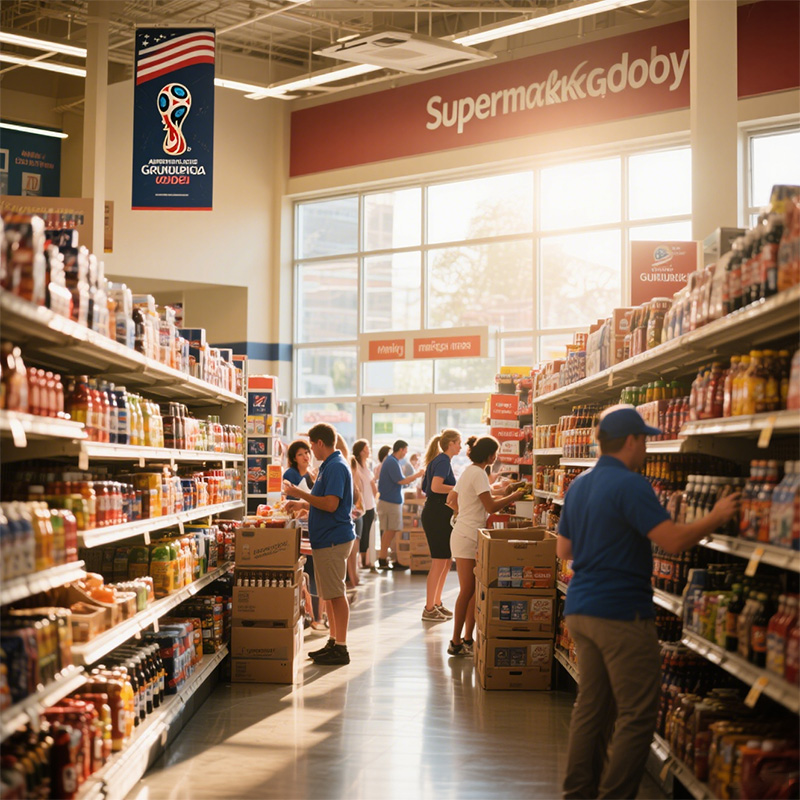 supermarket gondola shelving