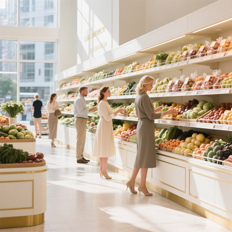 fruit and vegetable display rack