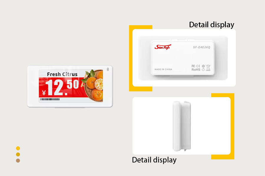 2.66-inch electronic shelf labels