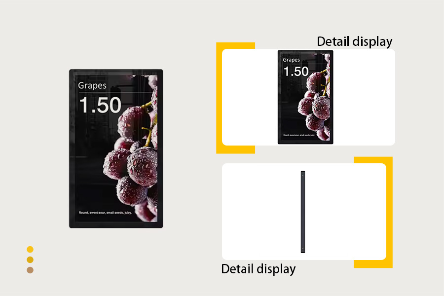 Dual-screen digital signage for retail display