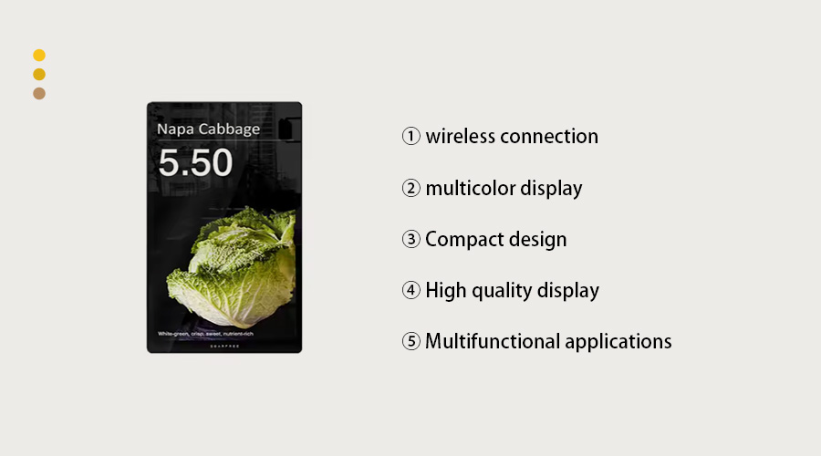 Retail Shelf Signage with Double LCD Screens