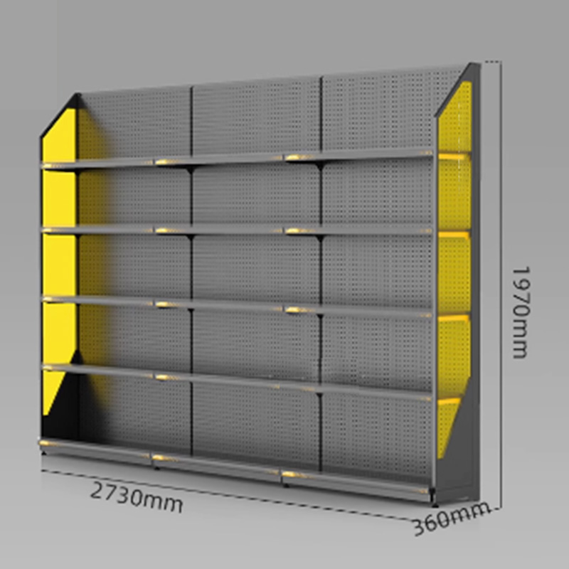 Multi-Layer Convenience Store Snack Display Rack