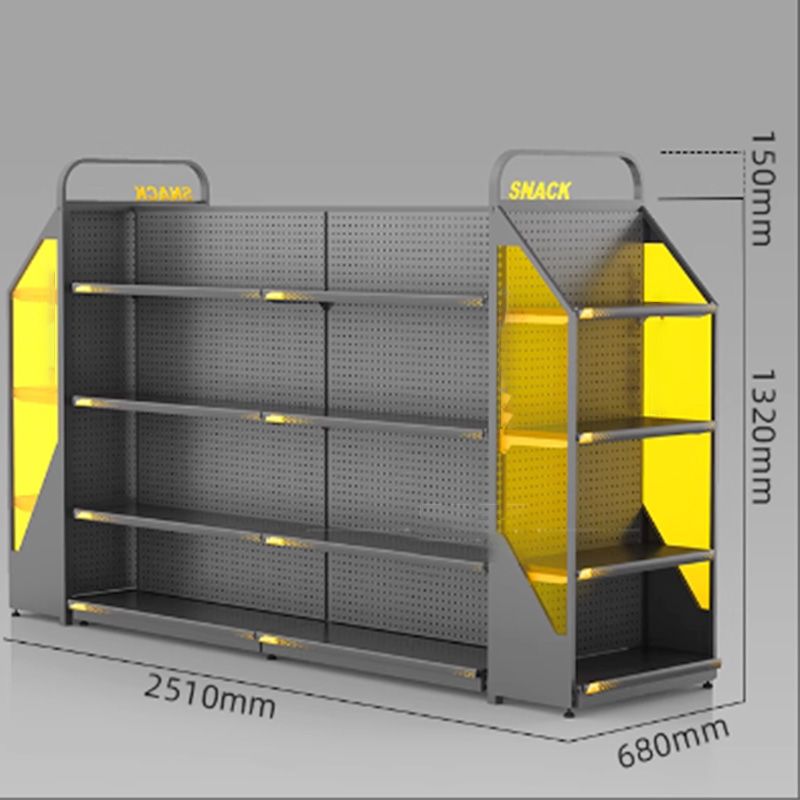Metal Convenience Store Snack Display Rack with Shelves Manufacturers, Metal Convenience Store Snack Display Rack with Shelves Factory, Supply Metal Convenience Store Snack Display Rack with Shelves Retail Solution