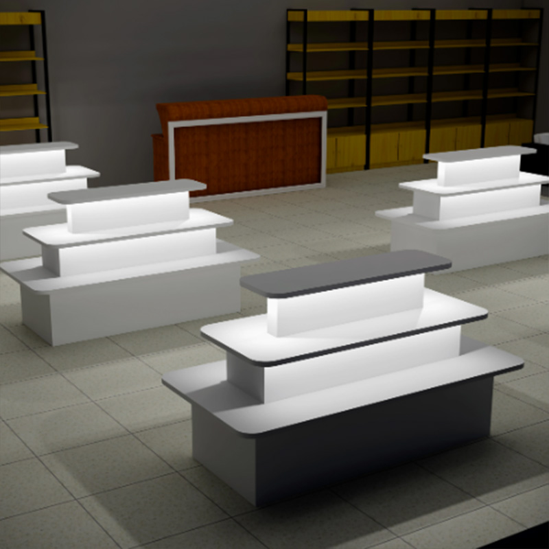 Modern Multi-Layer Island Display Table for Retail Stores Manufacturers, Modern Multi-Layer Island Display Table for Retail Stores Factory, Supply Modern Multi-Layer Island Display Table for Retail Stores Retail Solution