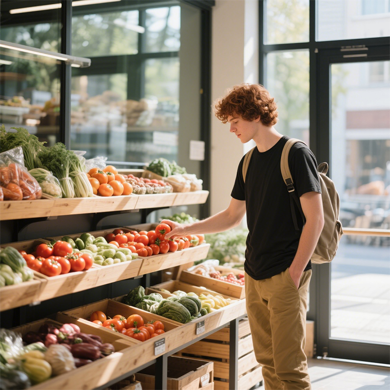 Fresh produce displays
