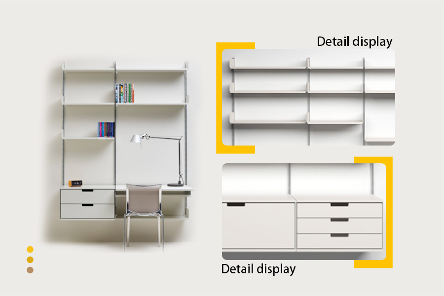 Wall-mounted shelving system