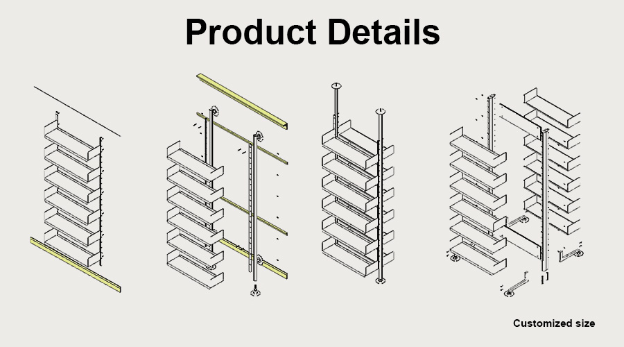 Wall-mounted shelving system