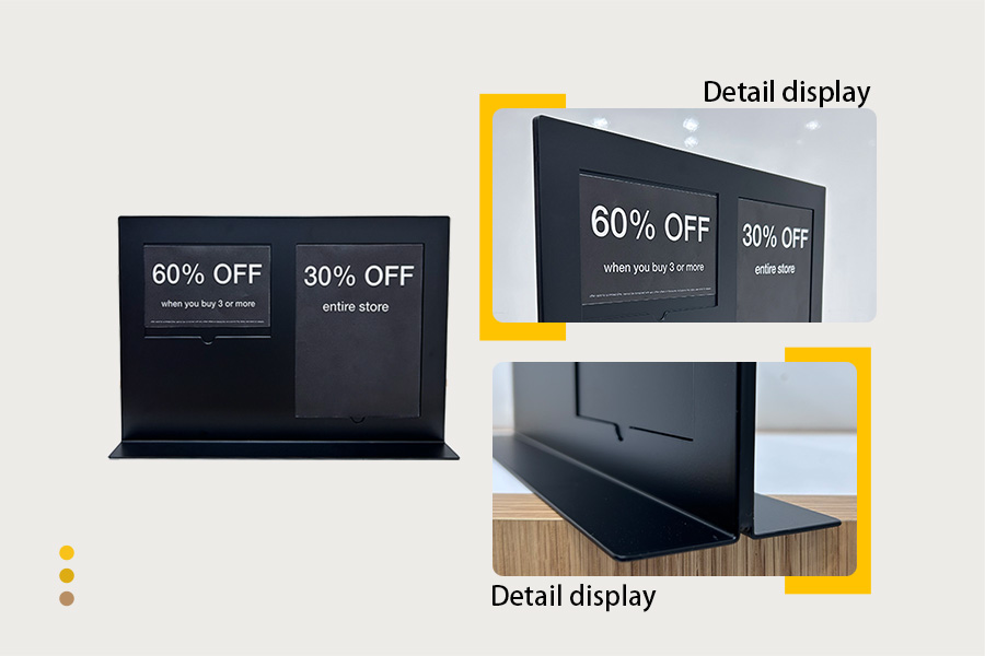 Retail Metal Sign Holder for Countertop Display