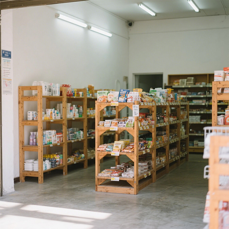 commercial display shelving