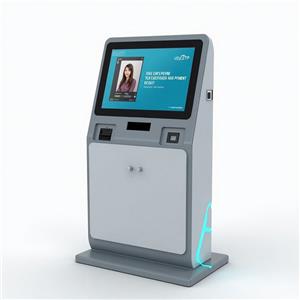 Kioskgehäuse aus Metall und Stahl für Self-Check-In- und Zahlungsterminals