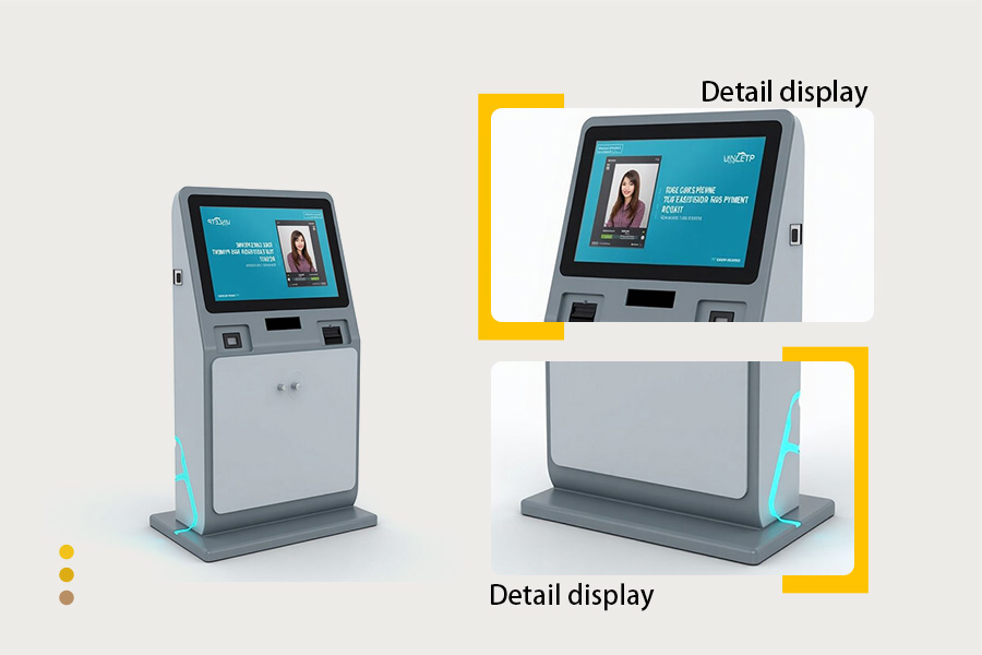 Metal steel kiosk enclosure