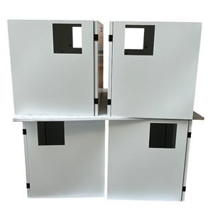 ตู้โลหะตัดด้วยเลเซอร์แบบกำหนดเองพร้อมหน้าต่างเข้าถึง