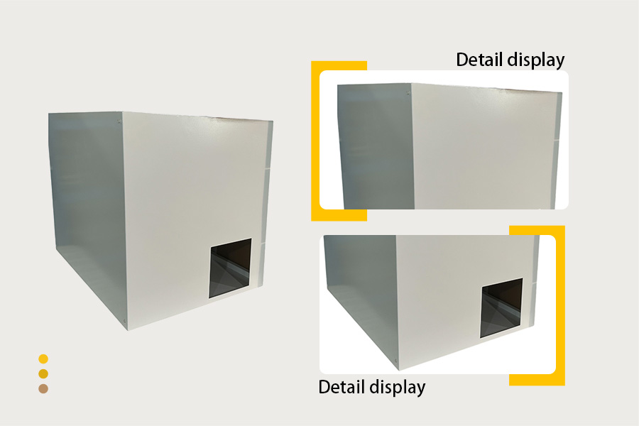 Laser cut metal cabinet