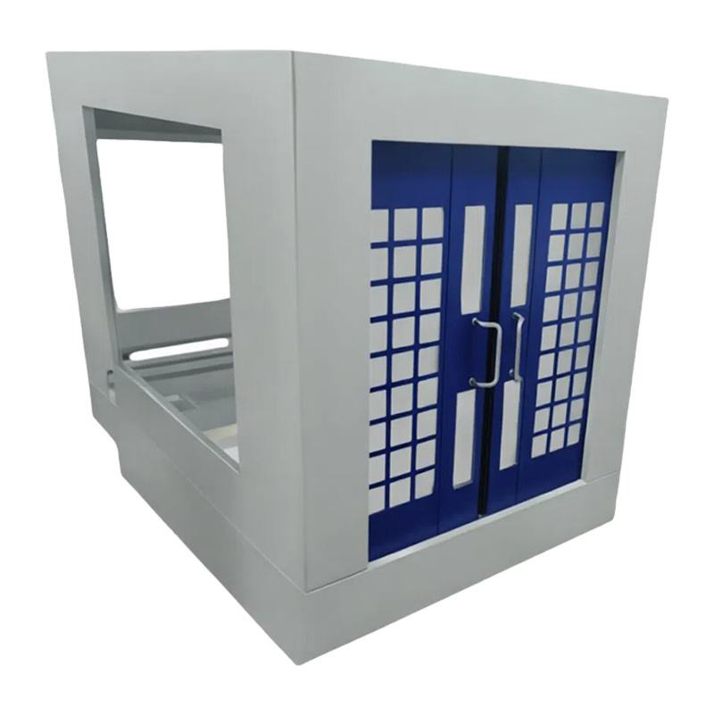 Custom Metal Enclosure with Decorative Double Doors