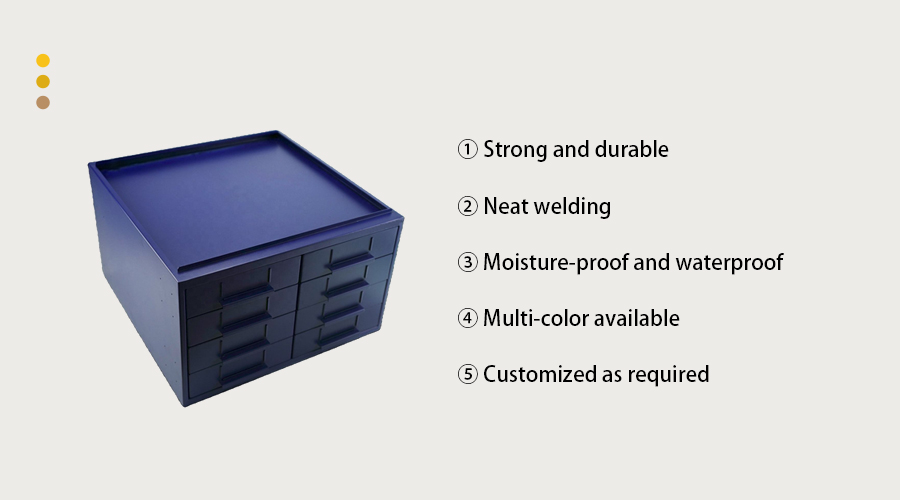 Industrial parts storage drawers