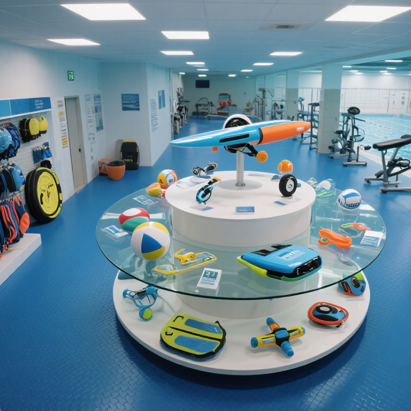 swimming supplies display