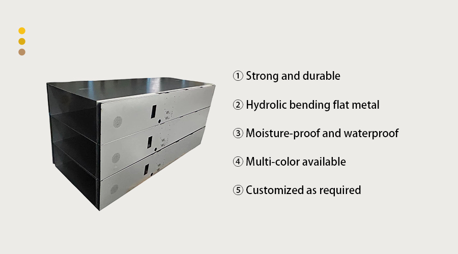 Metal storage cabinet enclosure
