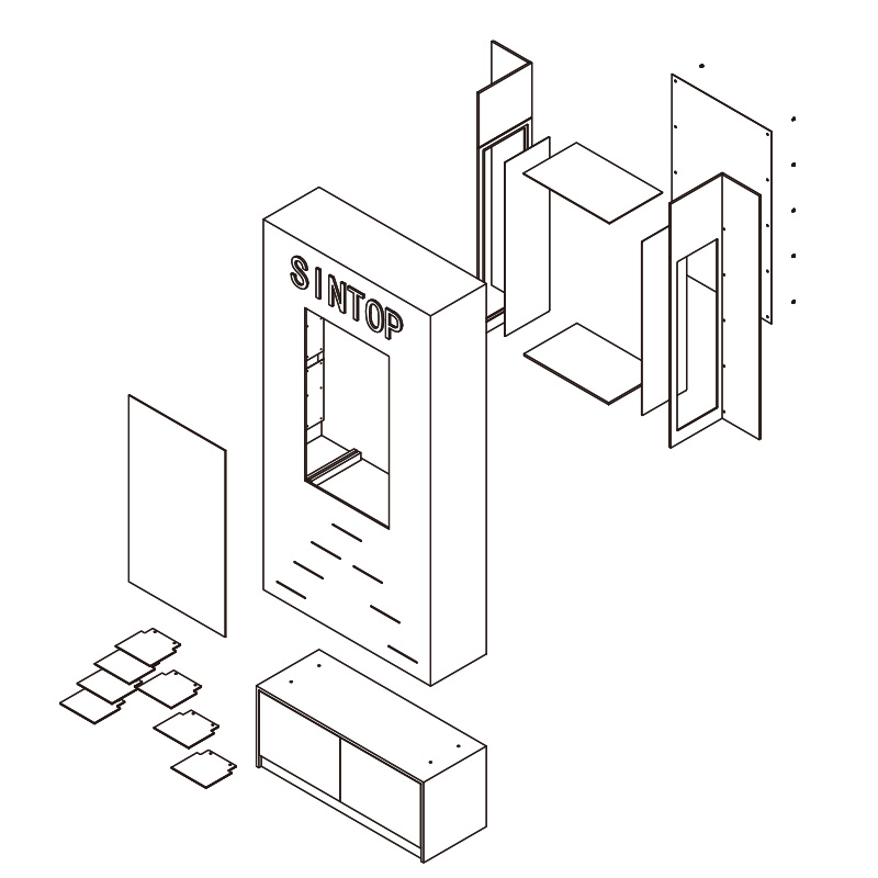 Wooden Transparent Touch Screen Display Cabinet Manufacturers, Wooden Transparent Touch Screen Display Cabinet Factory, Supply Wooden Transparent Touch Screen Display Cabinet Retail Solution