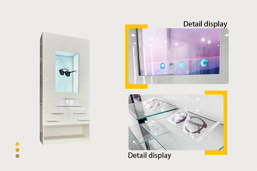 Transparent touch screen display