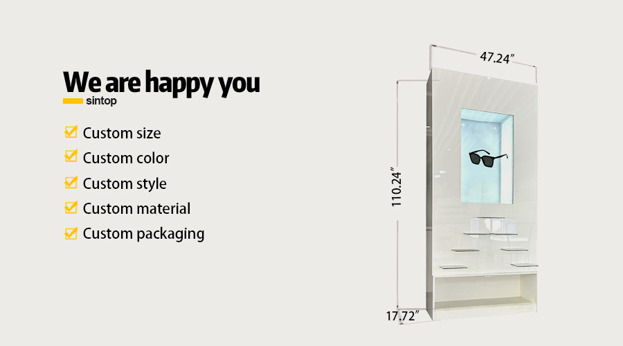 Glasses display cabinet