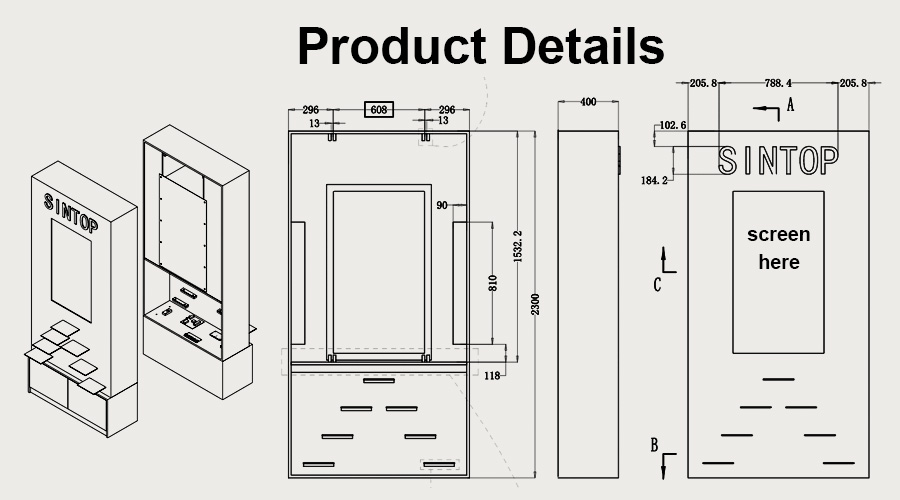 Transparent touch screen display