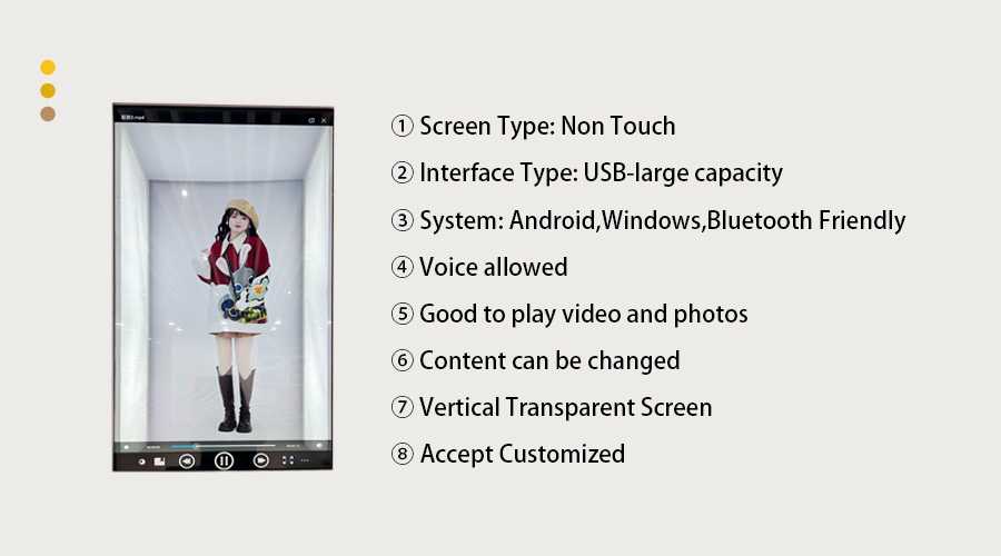 Transparent lcd advertising