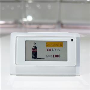 Thẻ giá kỹ thuật số 2,66 inch có giá đỡ bằng kim loại