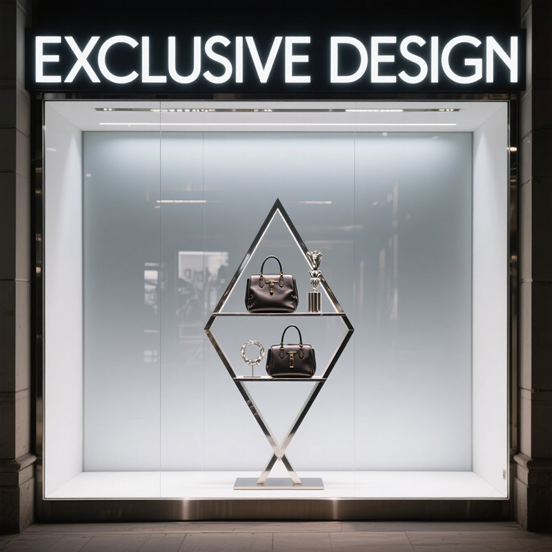 Shopping mall display rack